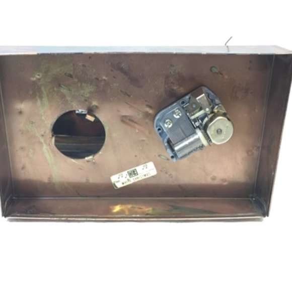 VTG Copper Christmas Spinning Tree/Fireplace w/out Lantern Table Decor Music - Picture 6 of 8